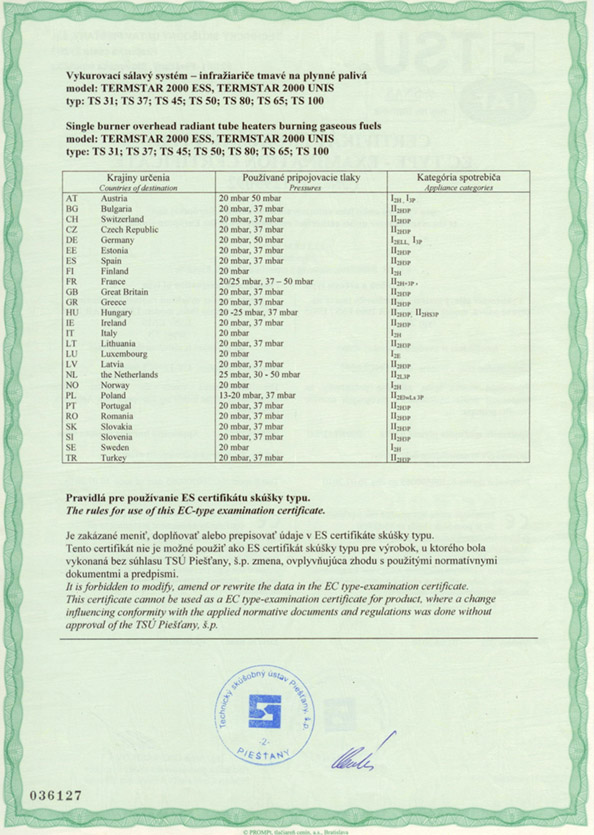 Certifikáty / Certificates